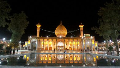 سیدالسادات والاعاظم احمدبن موسی, احمدبن موسی‌الکاظم, ایران, حرم, حوض, سومین حرم اهل بیت, سیدالسادات و الاعاظم, شاهچراغ, شیراز, صحن, گلدسته, گنبد, مناره